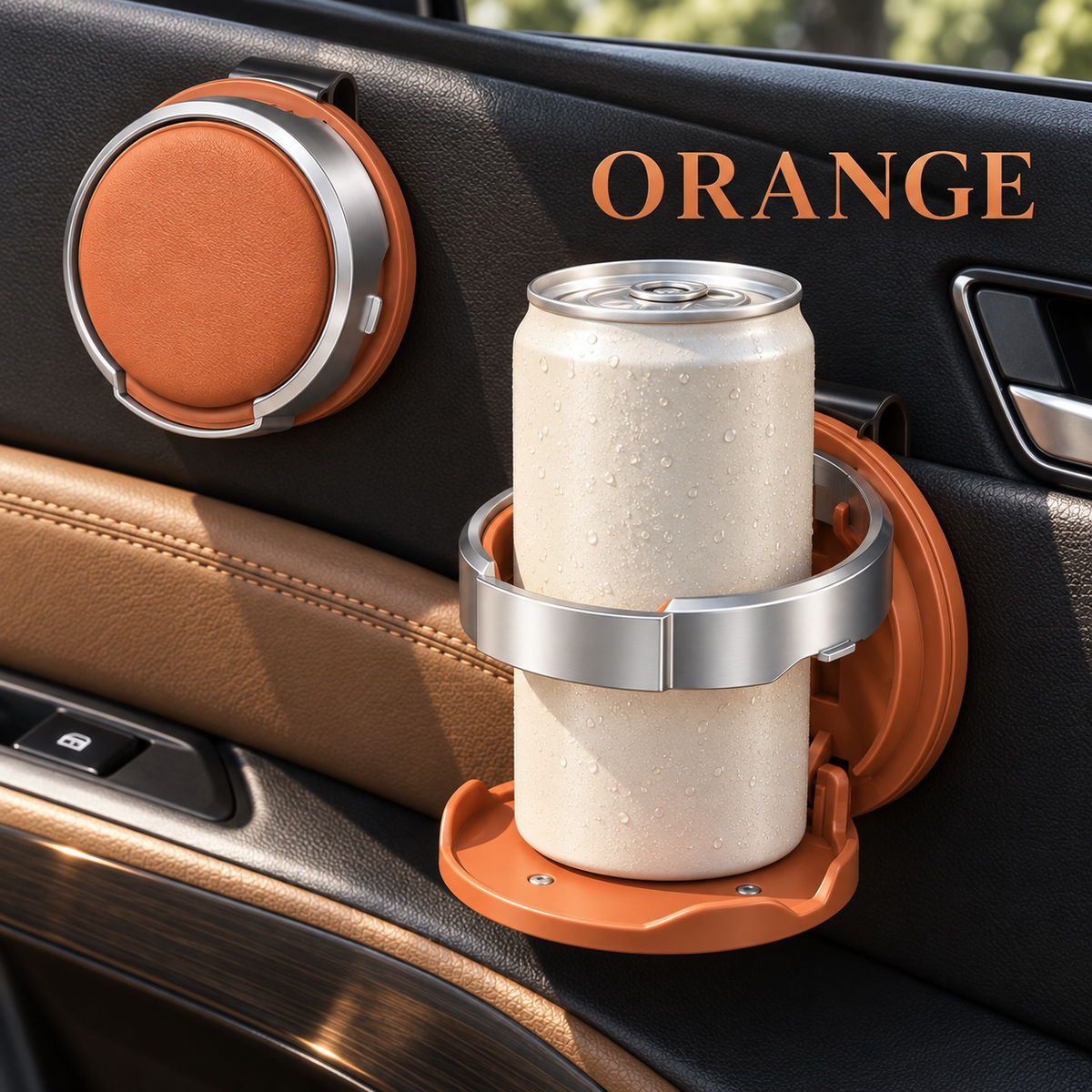 2-in-1 Foldable Car Cup Holder & Phone Stand