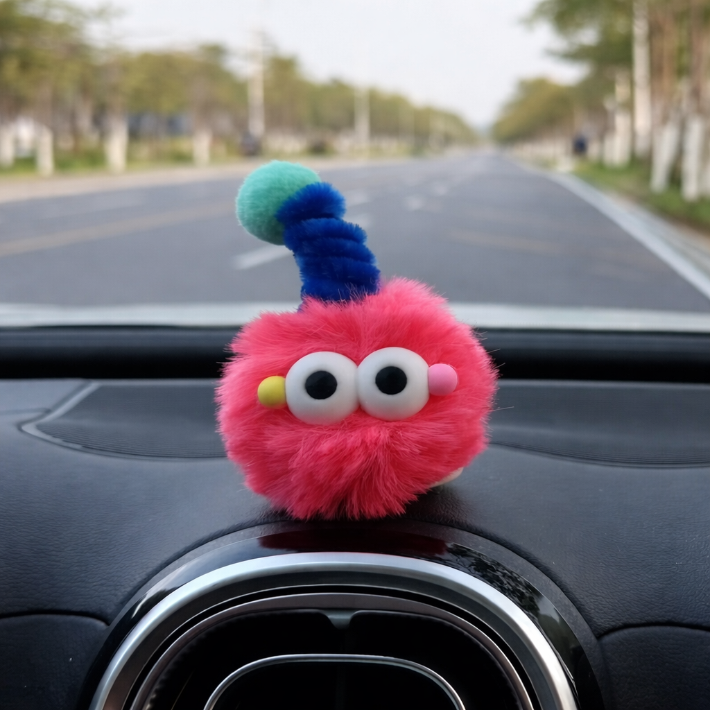 Car Plush Pom Decoration