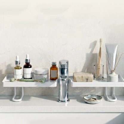 No-Drill Faucet Shelf Organizer