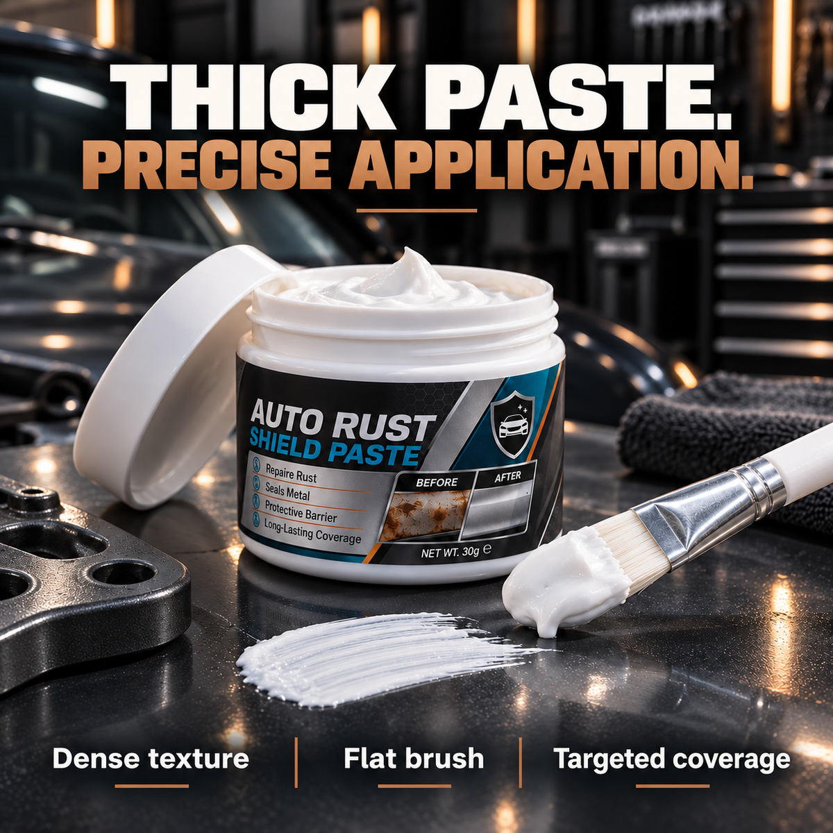 Car Metal Rust Protection Paste + Free Brush – 6 Color Options