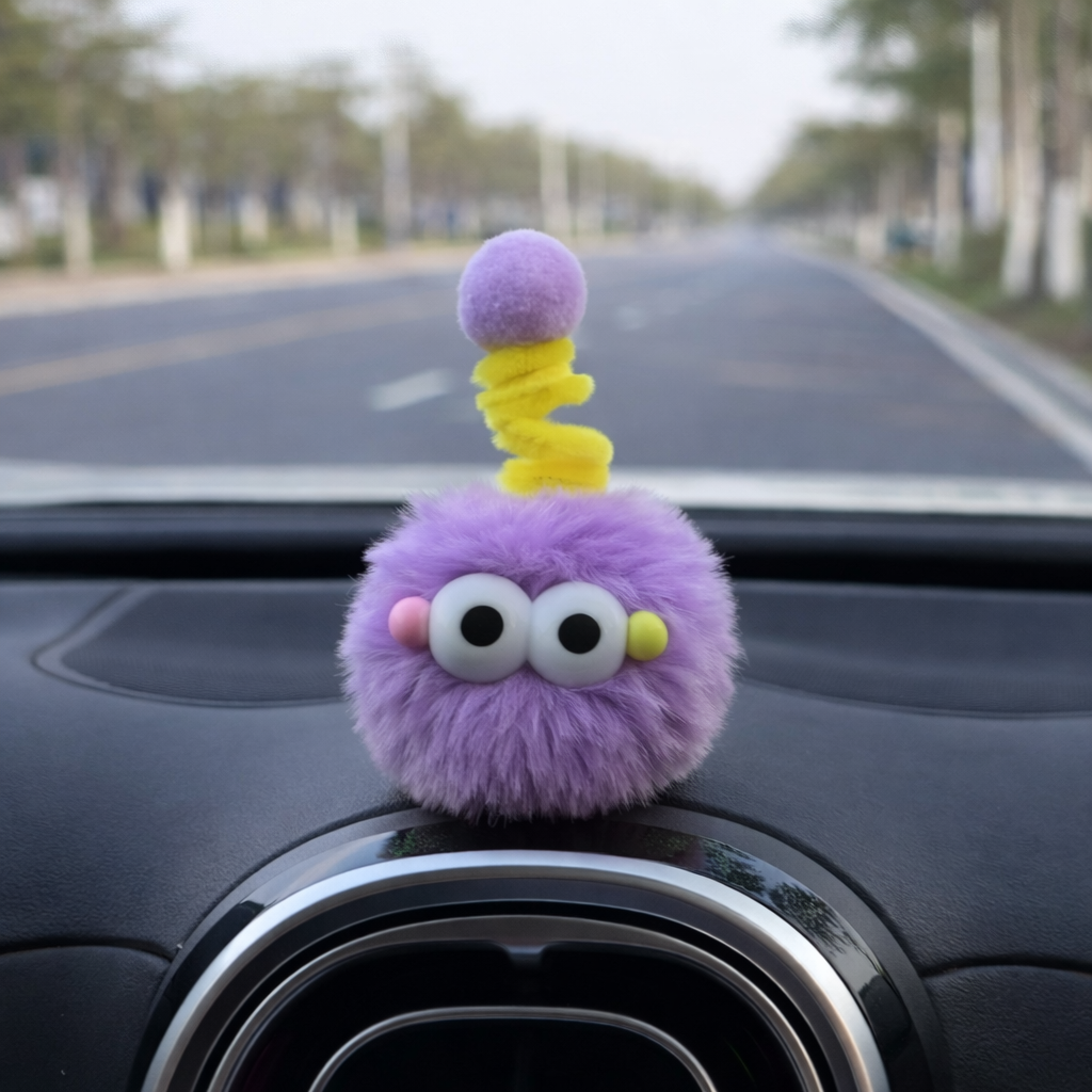 Car Plush Pom Decoration