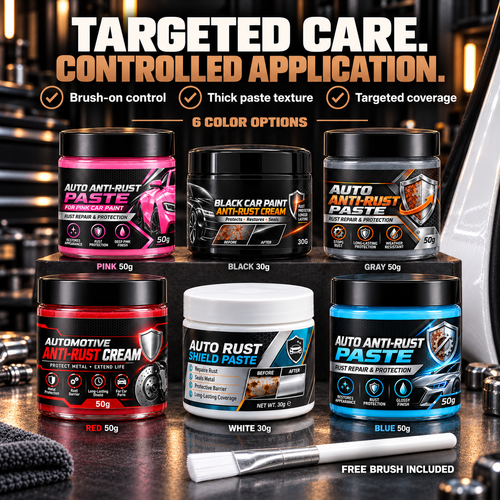 Car Metal Rust Protection Paste + Free Brush – 6 Color Options
