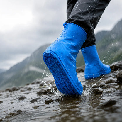 Stop Soaked Sneakers! Heavy-Duty Rain Shoe Covers – Anti-Slip & Fold Into Your Bag 🌧️
