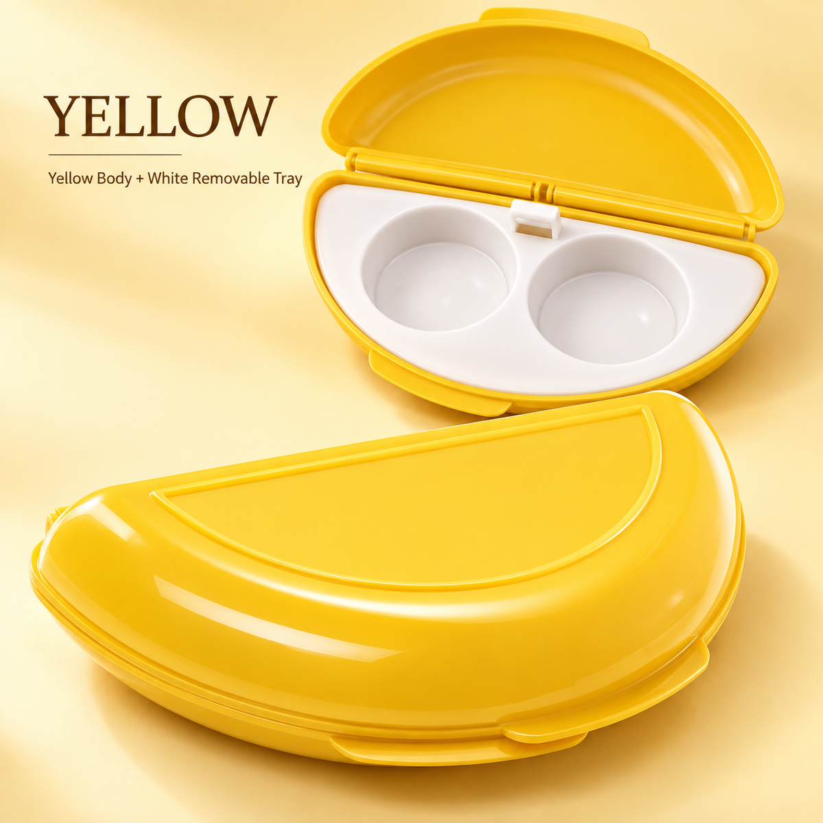 2-in-1 Microwave Egg Cooker with Removable Egg Tray