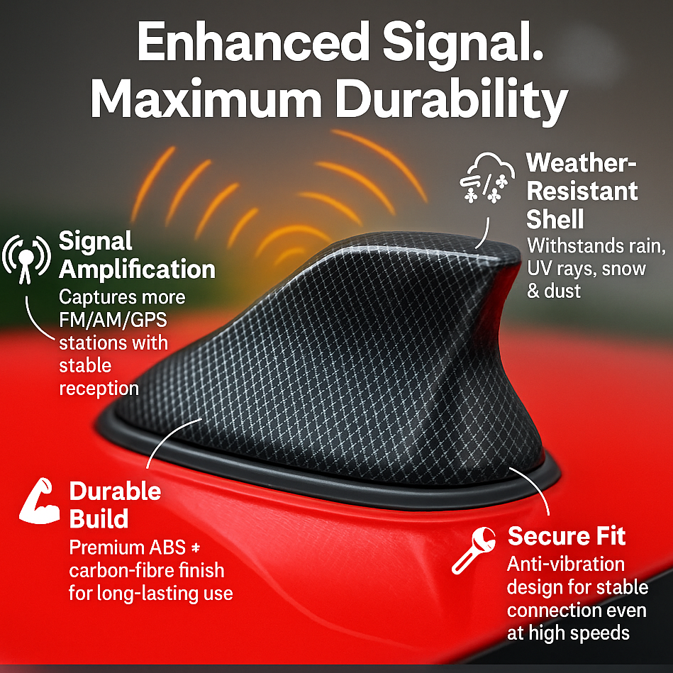 Shark Car Antenna Amplifier – Superior Radio Reception