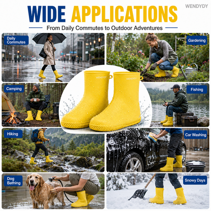 Stop Soaked Sneakers! Heavy-Duty Rain Shoe Covers – Anti-Slip & Fold Into Your Bag 🌧️