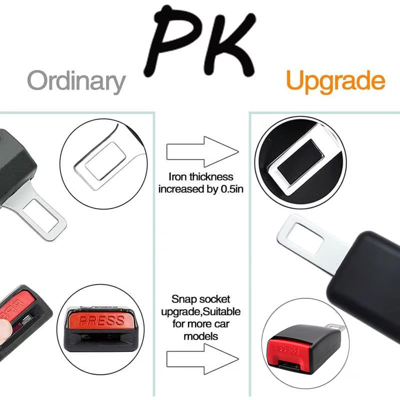 🔥Buy more save more🔥🎉Car Belt Buckle Extension Seat Belt Clips