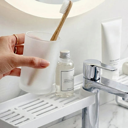No-Drill Faucet Shelf Organizer