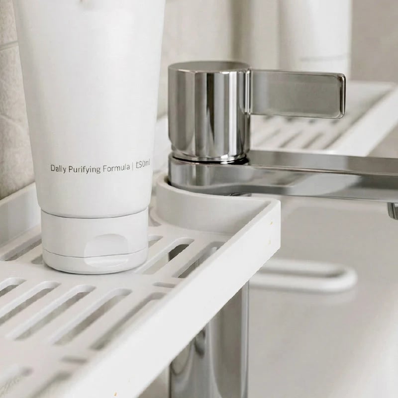 No-Drill Faucet Shelf Organizer