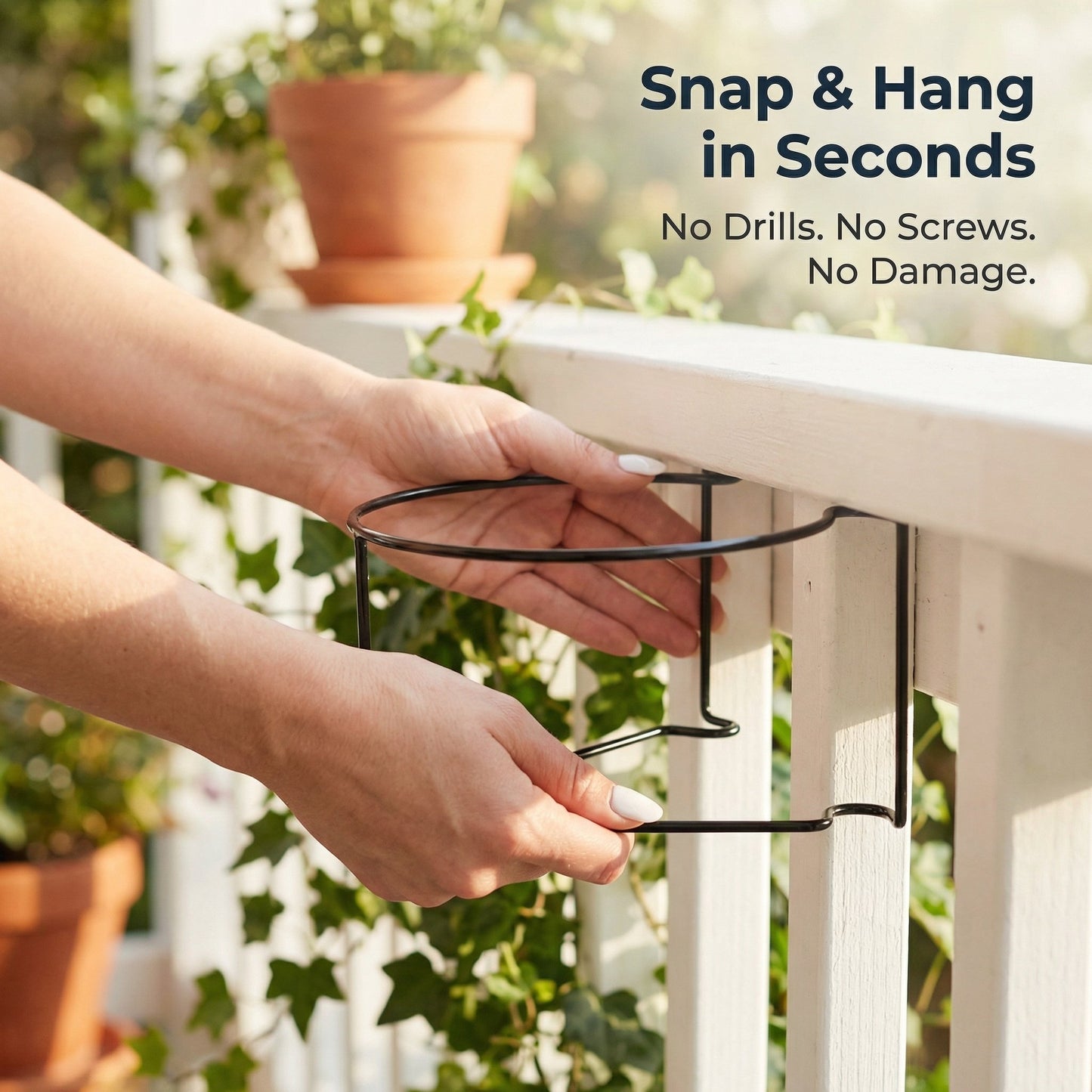 🌱Buy More Save More 🌿Railing Plant Hanger