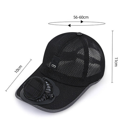 🧢☀️ Solar Powered Baseball Cap – Stay Cool Anywhere